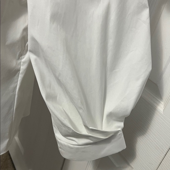 Classic White Lafayette 148 New York Women’s Button Down Shirt Size 14 - Picture 5 of 16